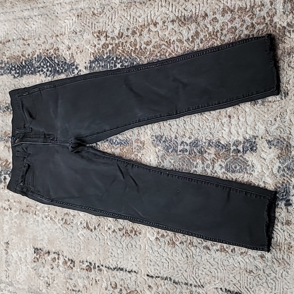 J.CREW high rise vintage straight faded black jeans size 26 - Picture 8 of 10